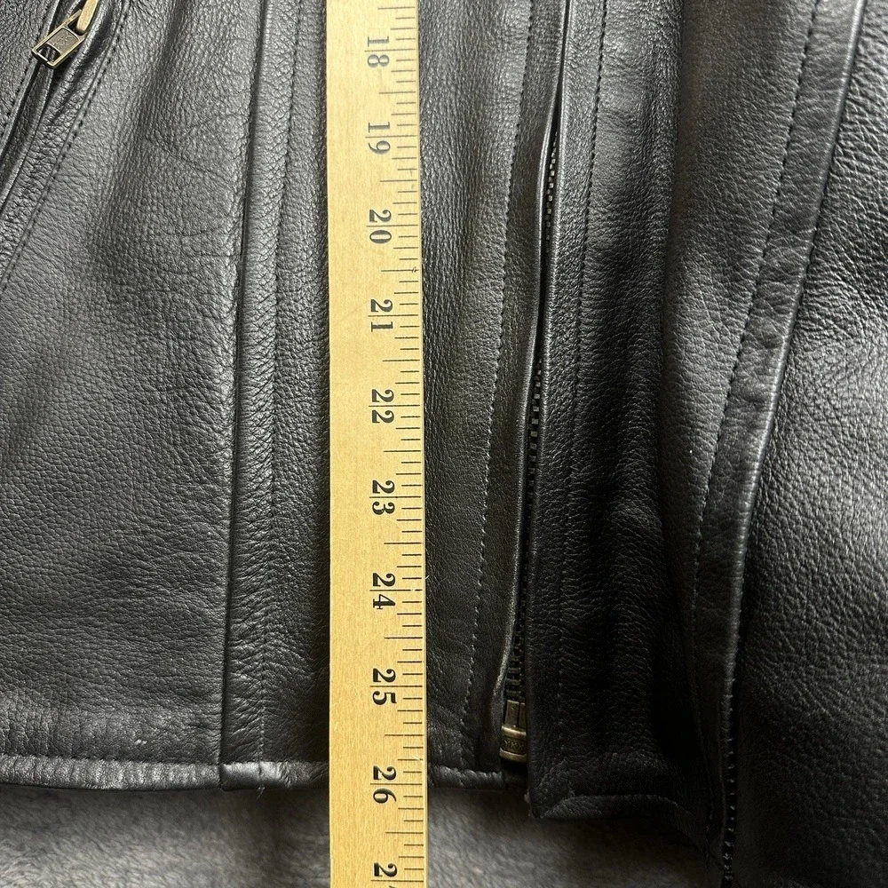 American Iron Horse Provisioners Motorcycle Jacket Men's Size 46 Black Leather